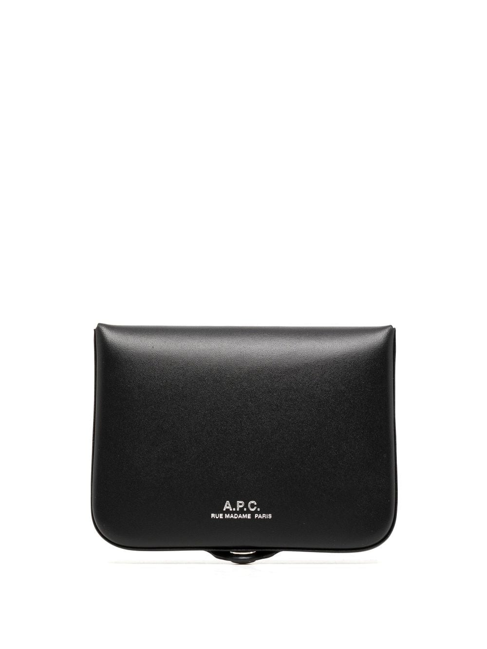 Snap-fastening leather wallet PXAWVH63176 LZZ A.P.C. 