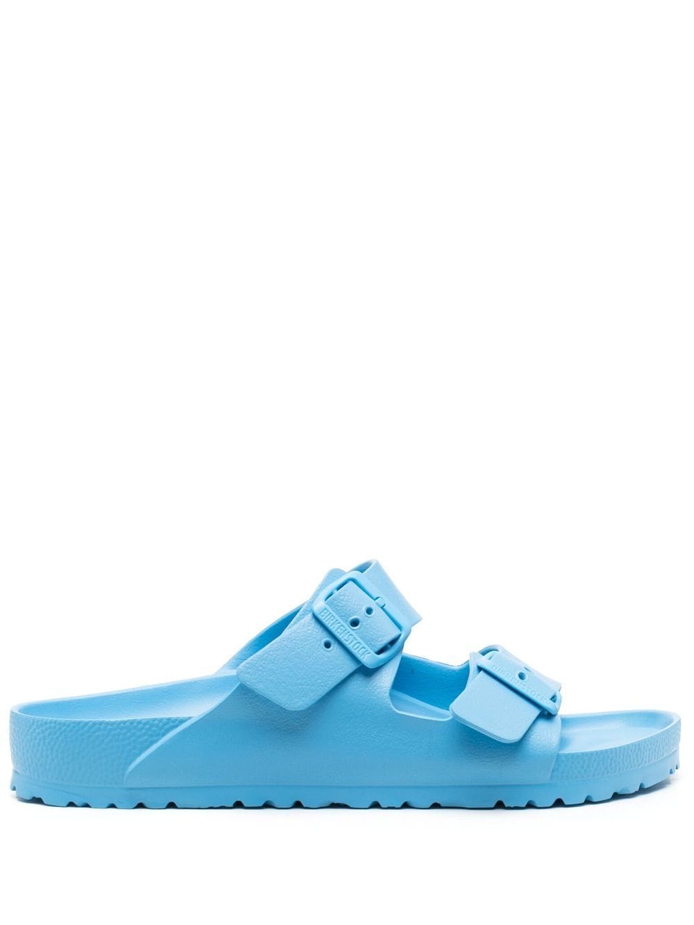 Light blue Arizona open-toe slides