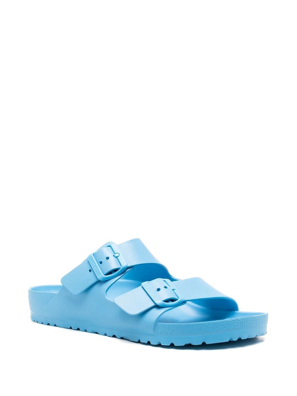 Light blue Arizona open-toe slides