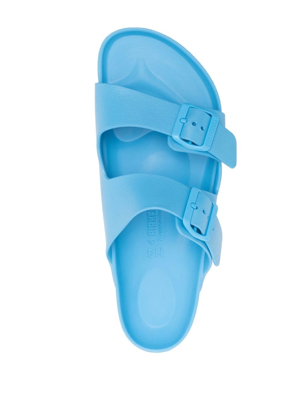 Light blue Arizona open-toe slides