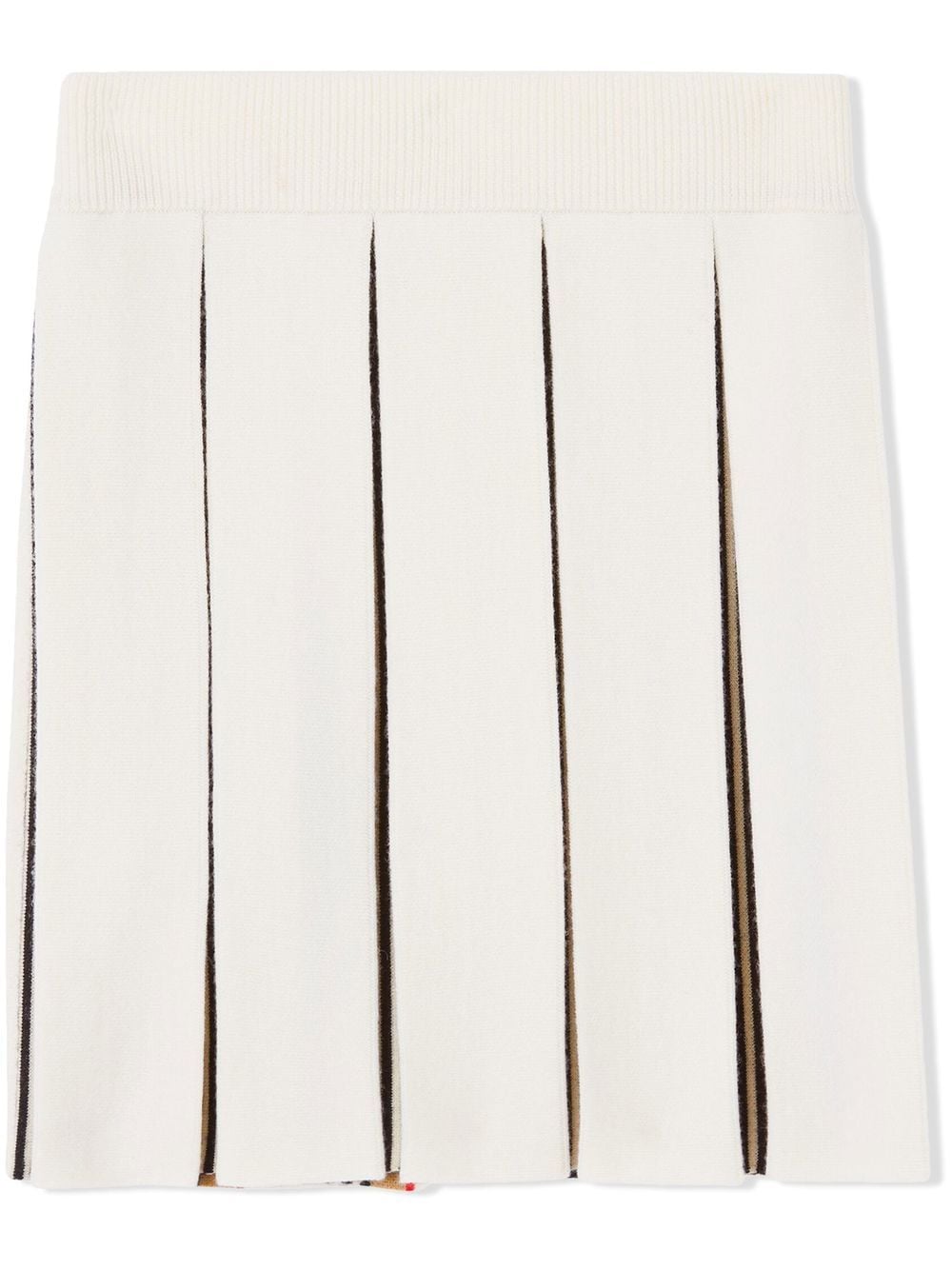 Icon Stripe pleated skirt