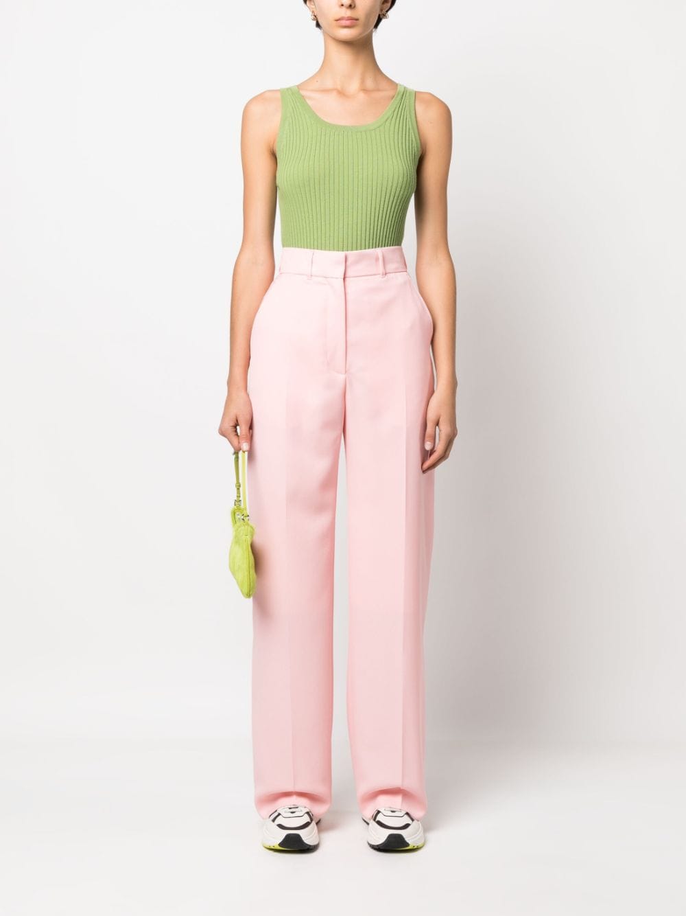 Tailored high-waisted trousers