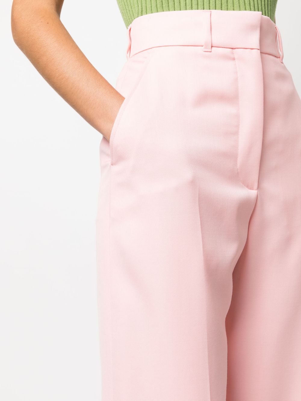 Tailored high-waisted trousers