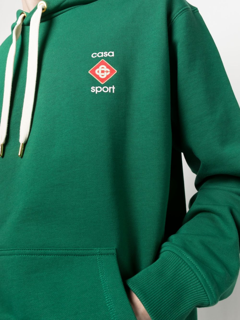 Logo-print cotton hoodie