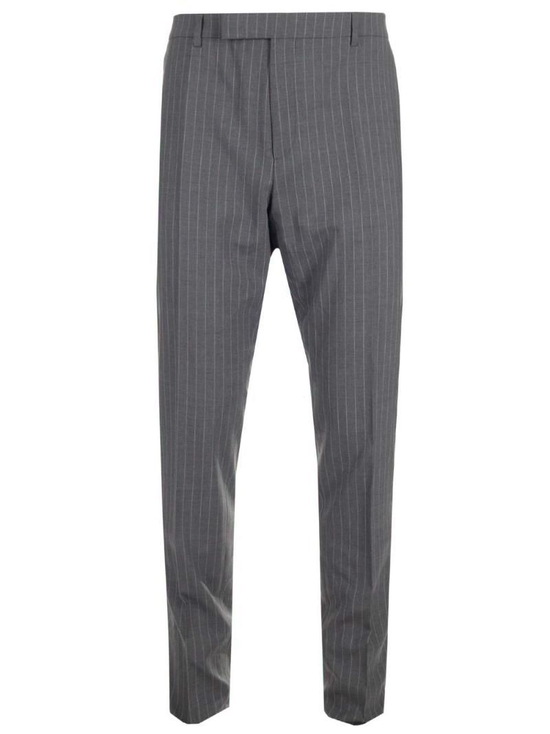 Pinstripe suit trousers