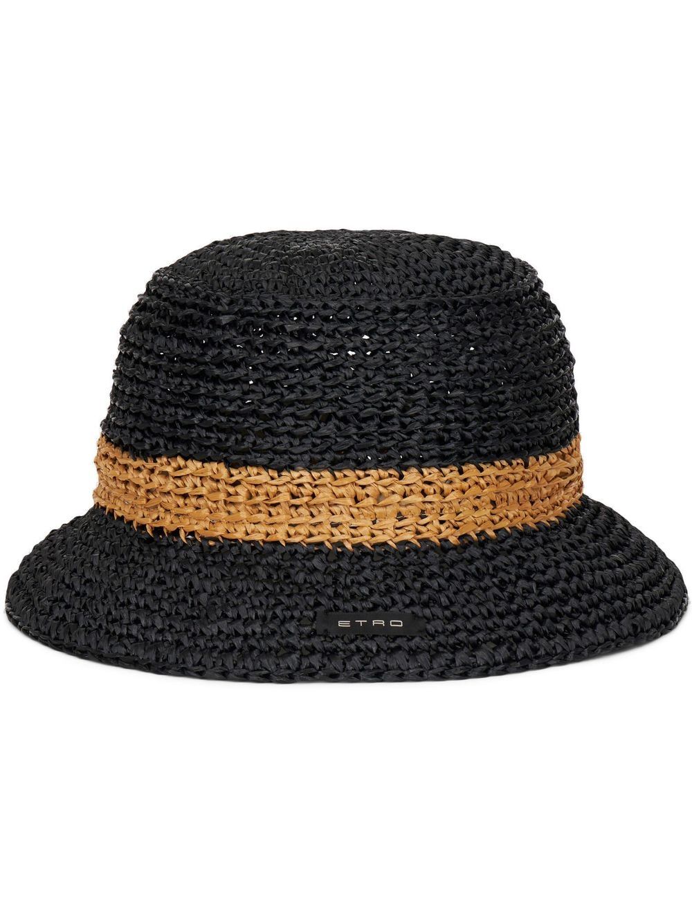 Black Woven bucket hat