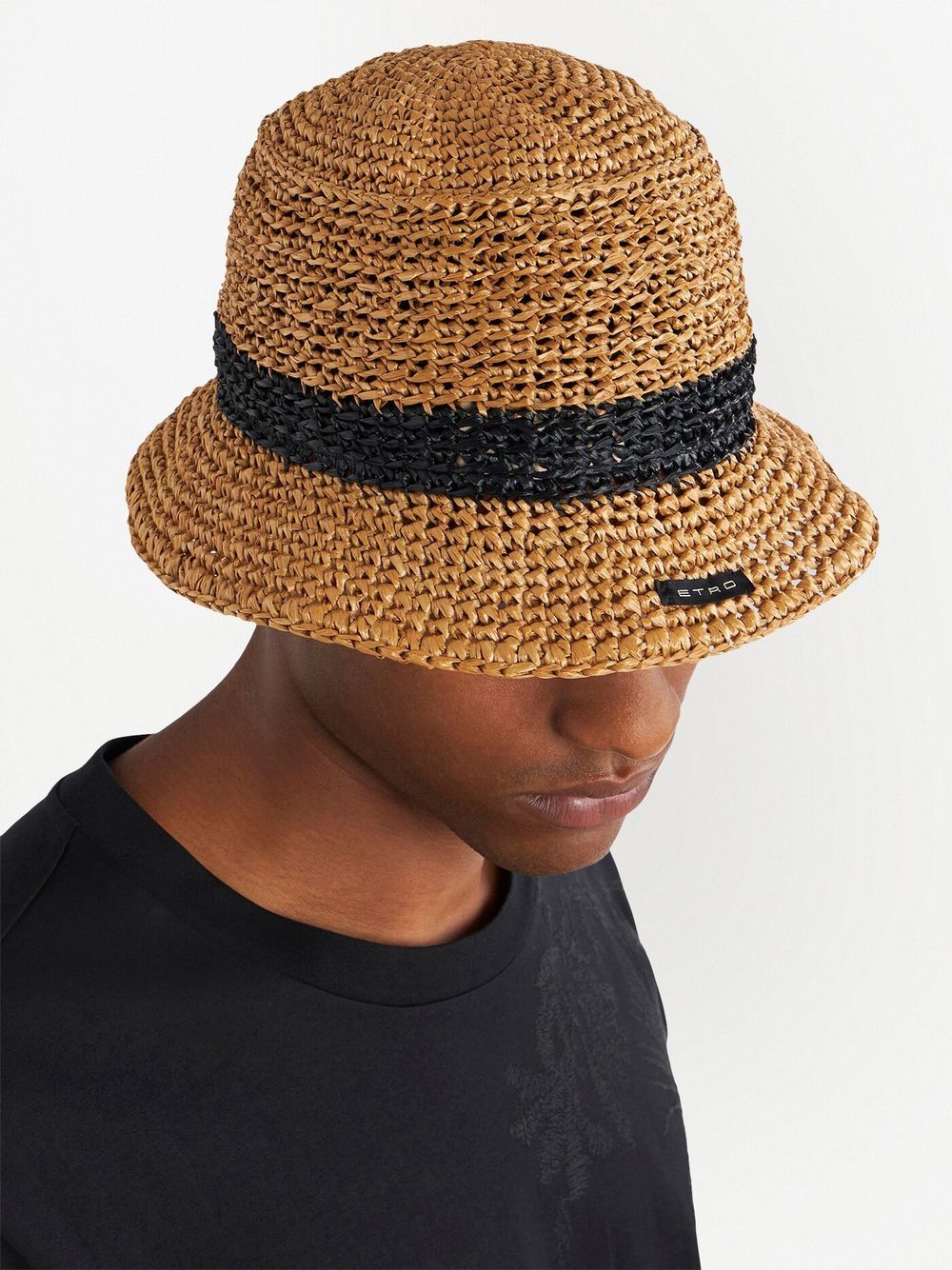 Woven bucket hat