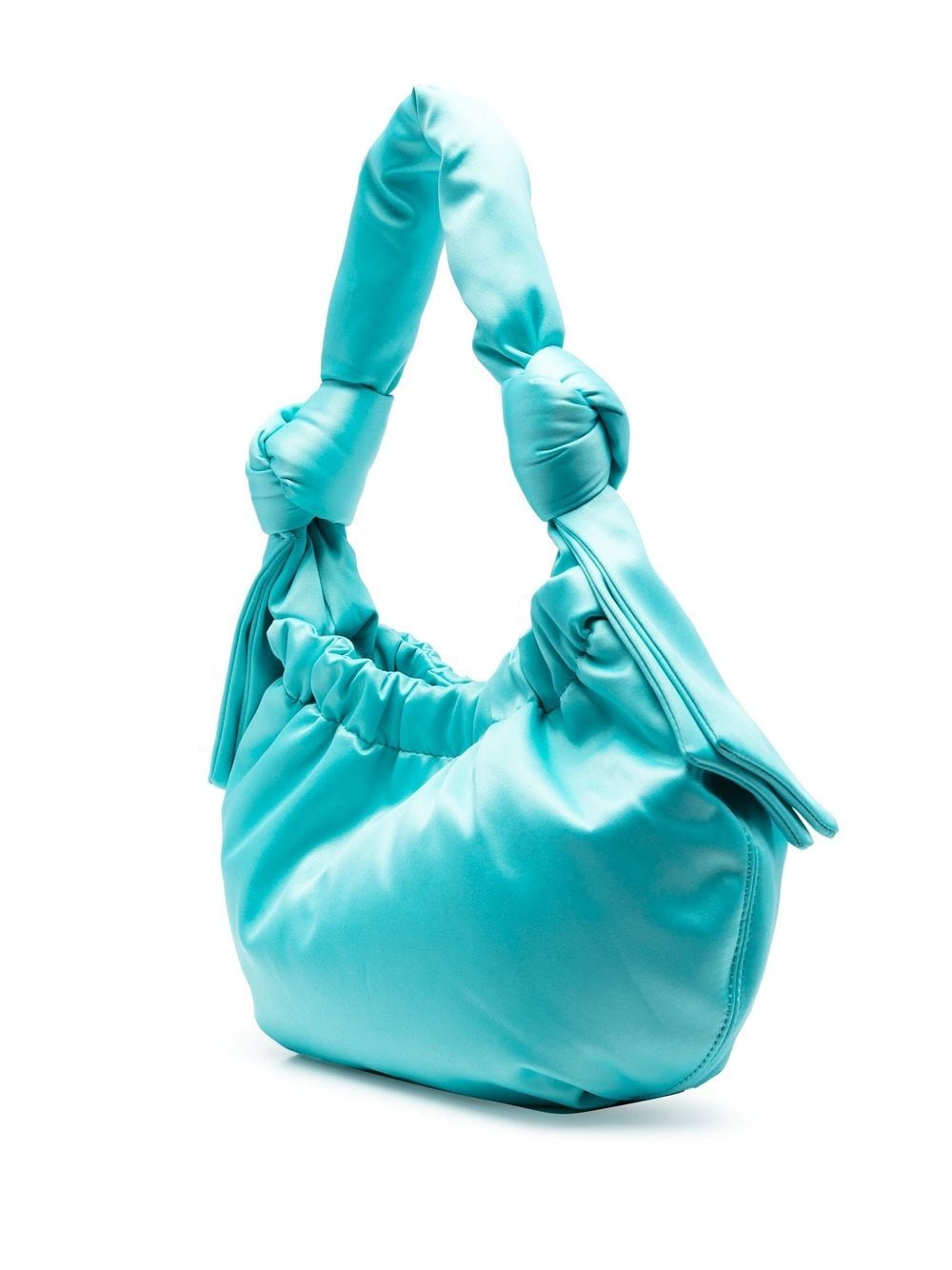 Satin-finish knot-detail bag