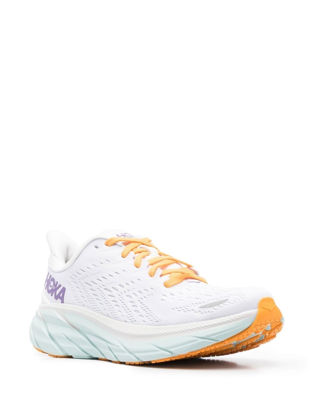Sneaker running modello Clifton 8 colore bianco/lilla