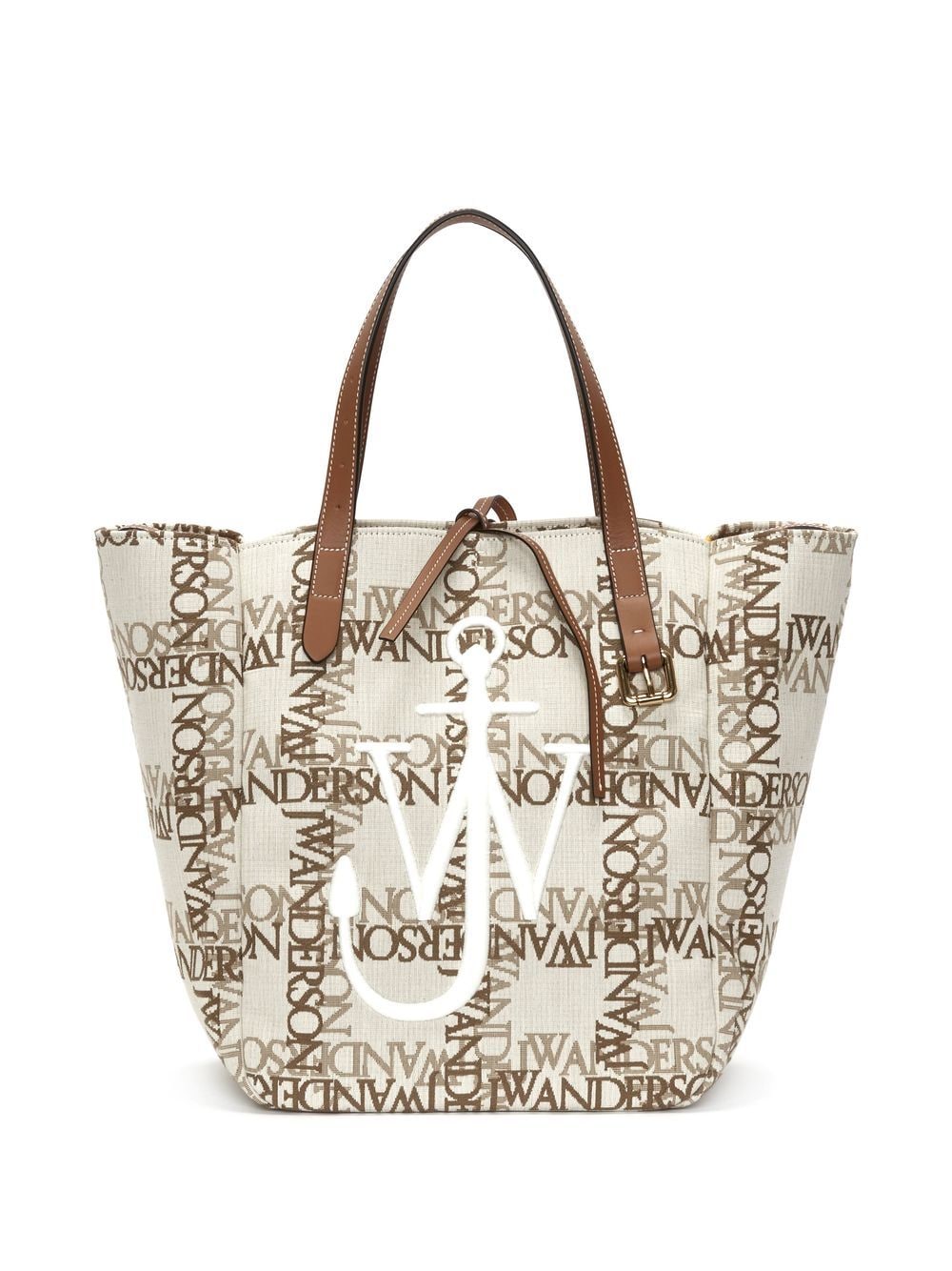 Embroidered-logo tote bag