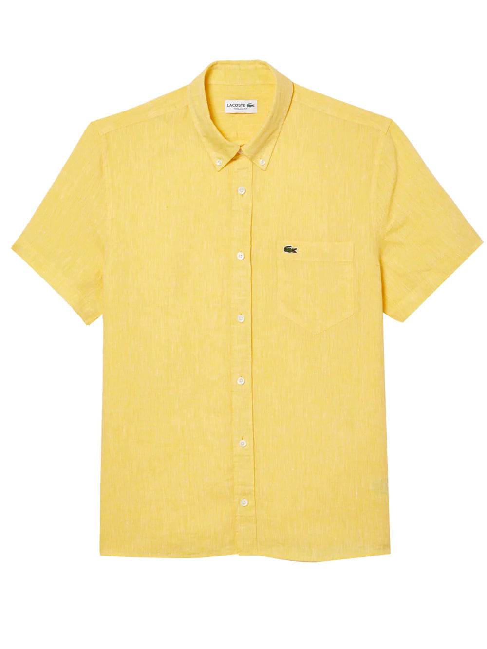 Yellow Embroidered logo short-sleeve shirt