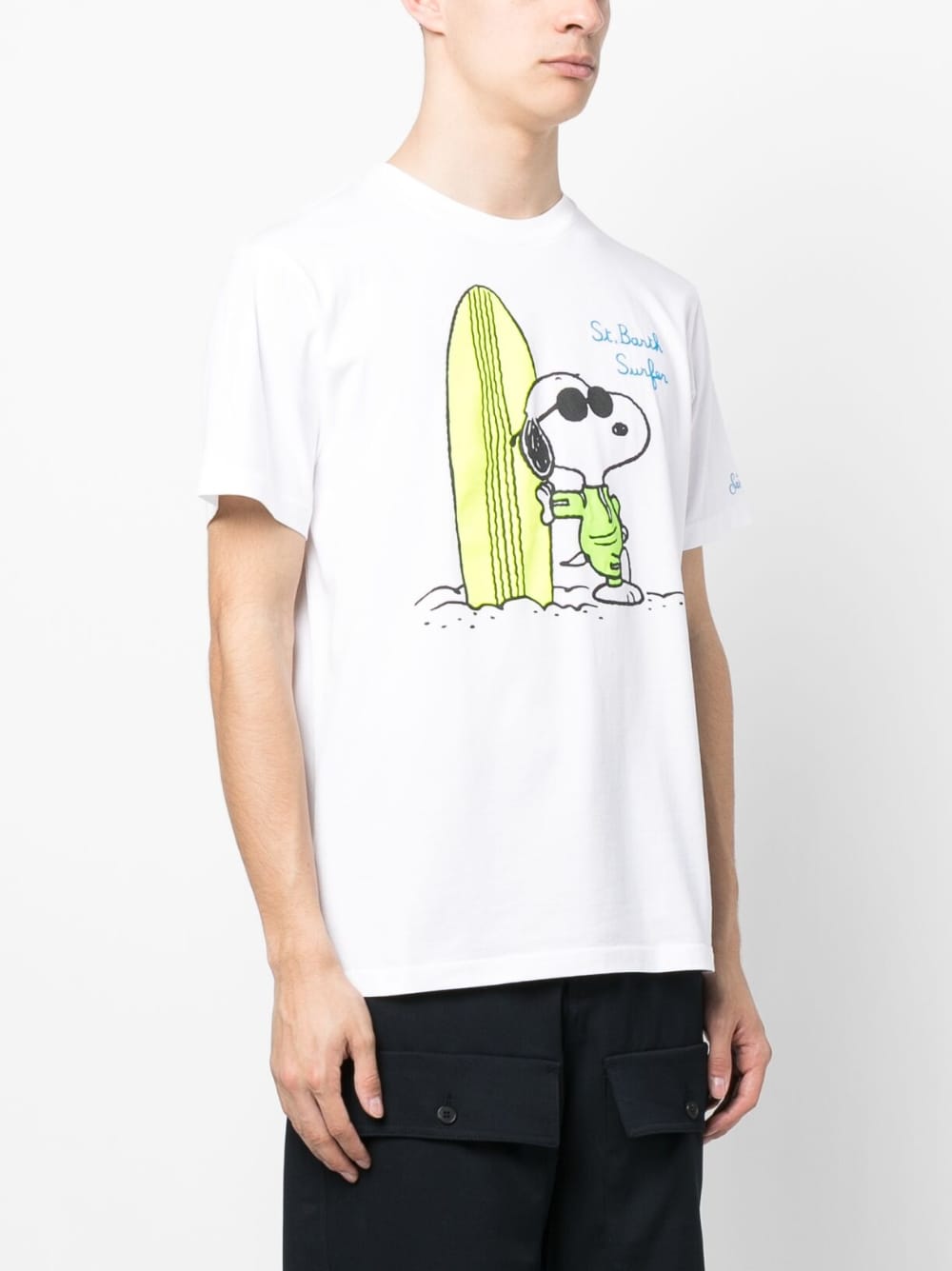Surfer Snoopy cotton T-shirt