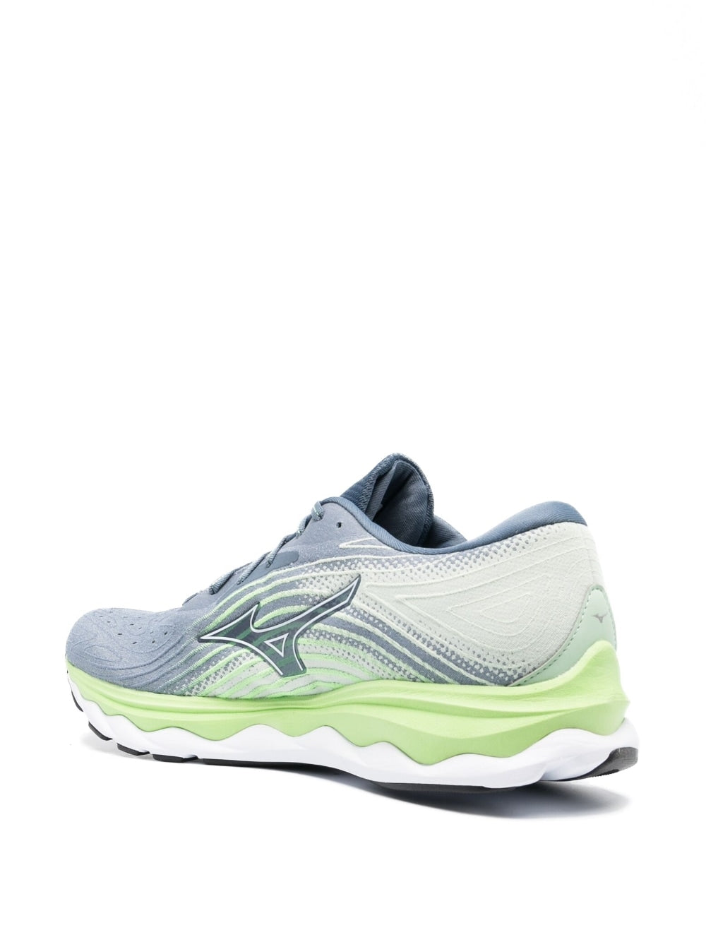 Grey/green Wave sky 6 running shoes