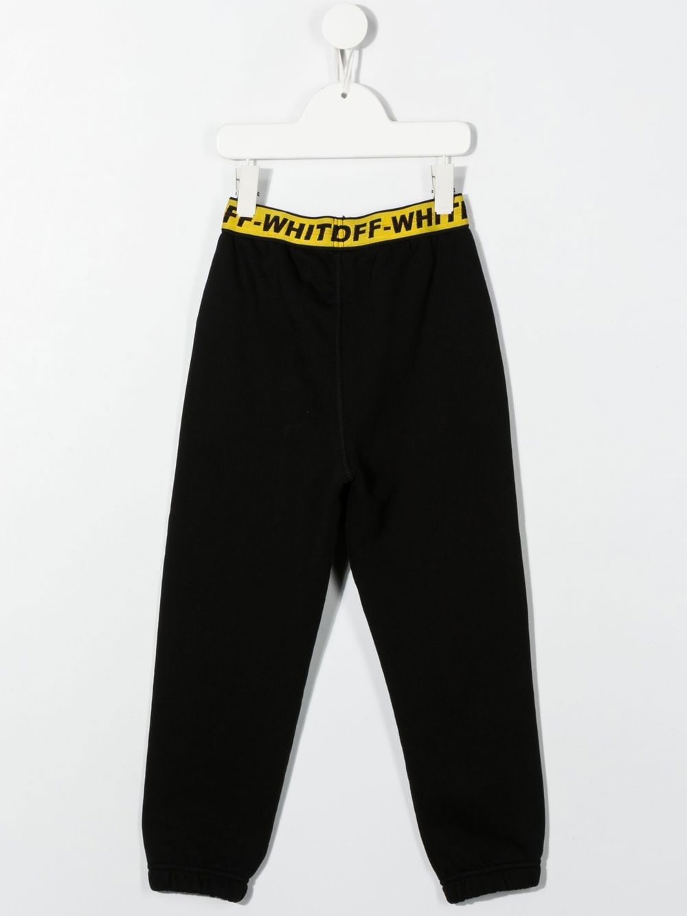 Black logo waistband track pants