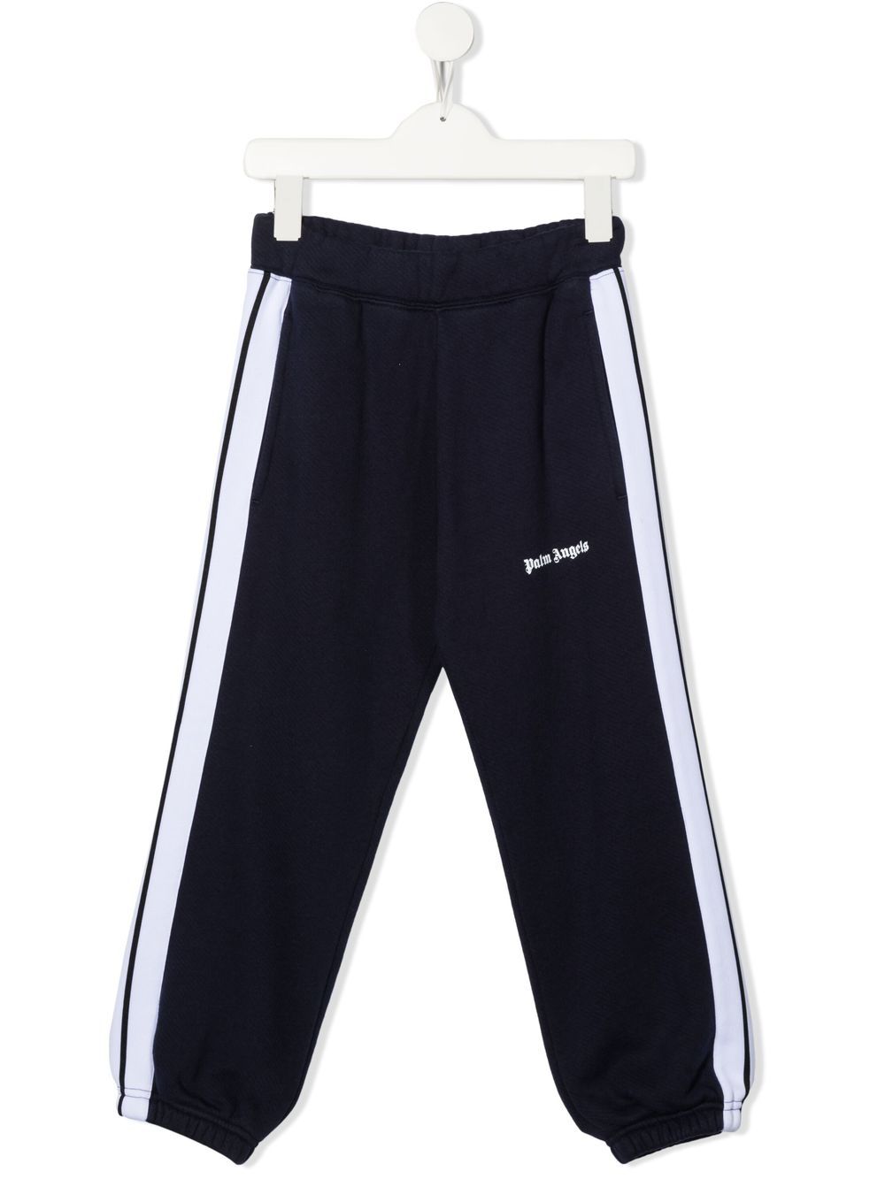 Pantaloni sportivi con banda laterale stampata con logo