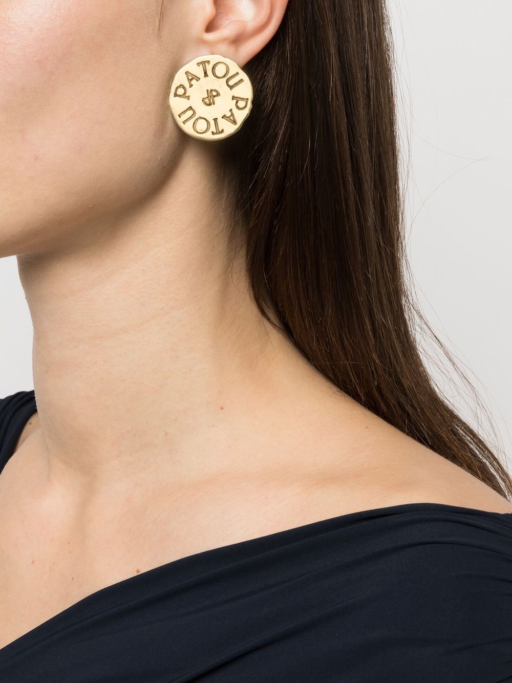 Coin clip-on earrings