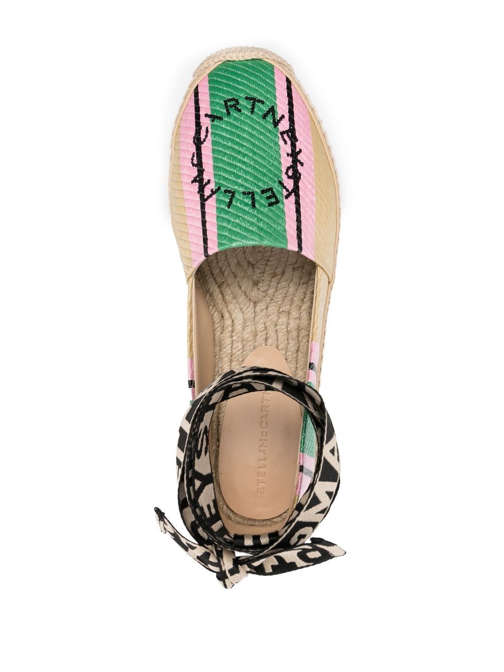 Embroidered flat sandals