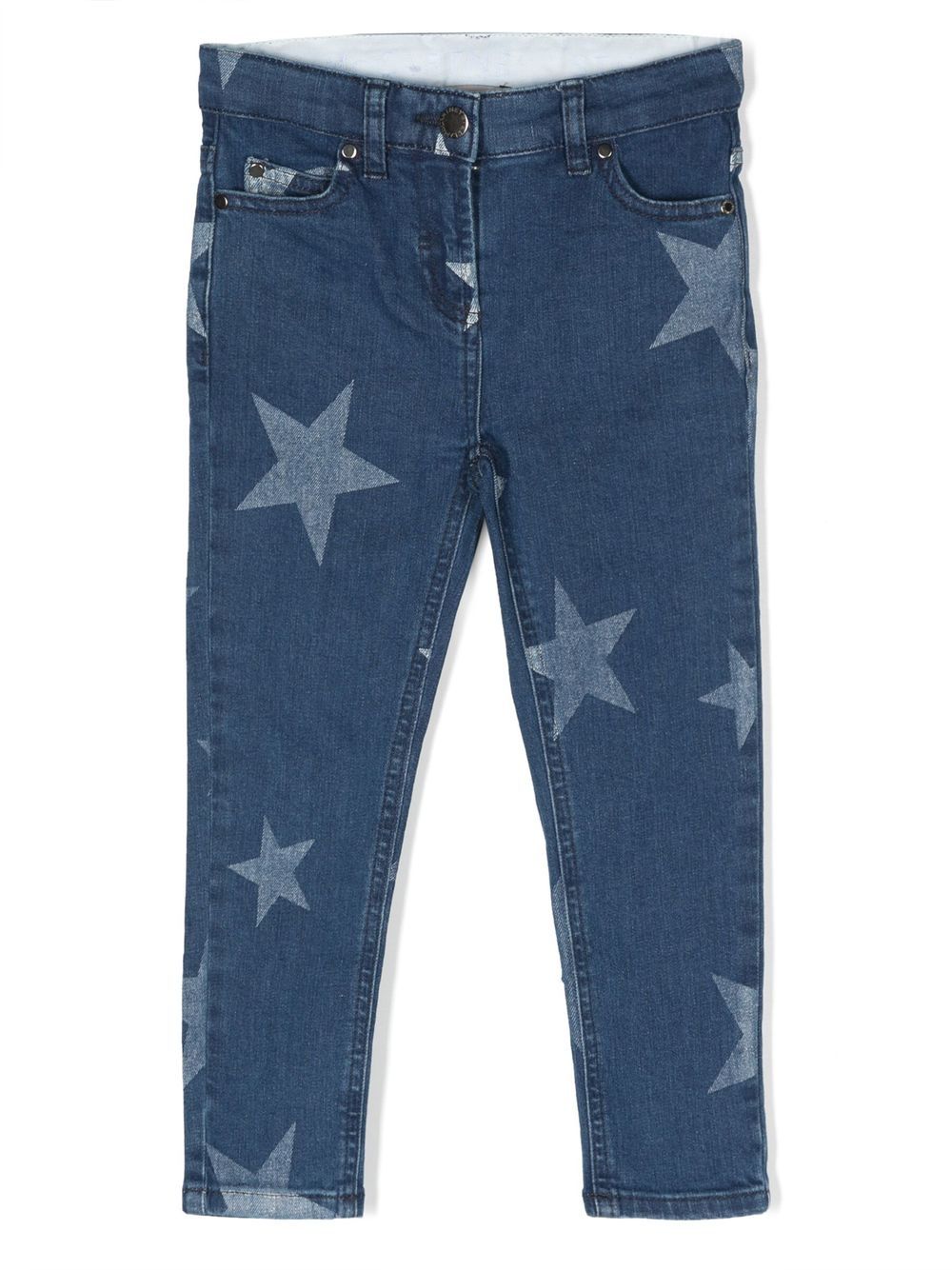 Star-print slim-fit jeans