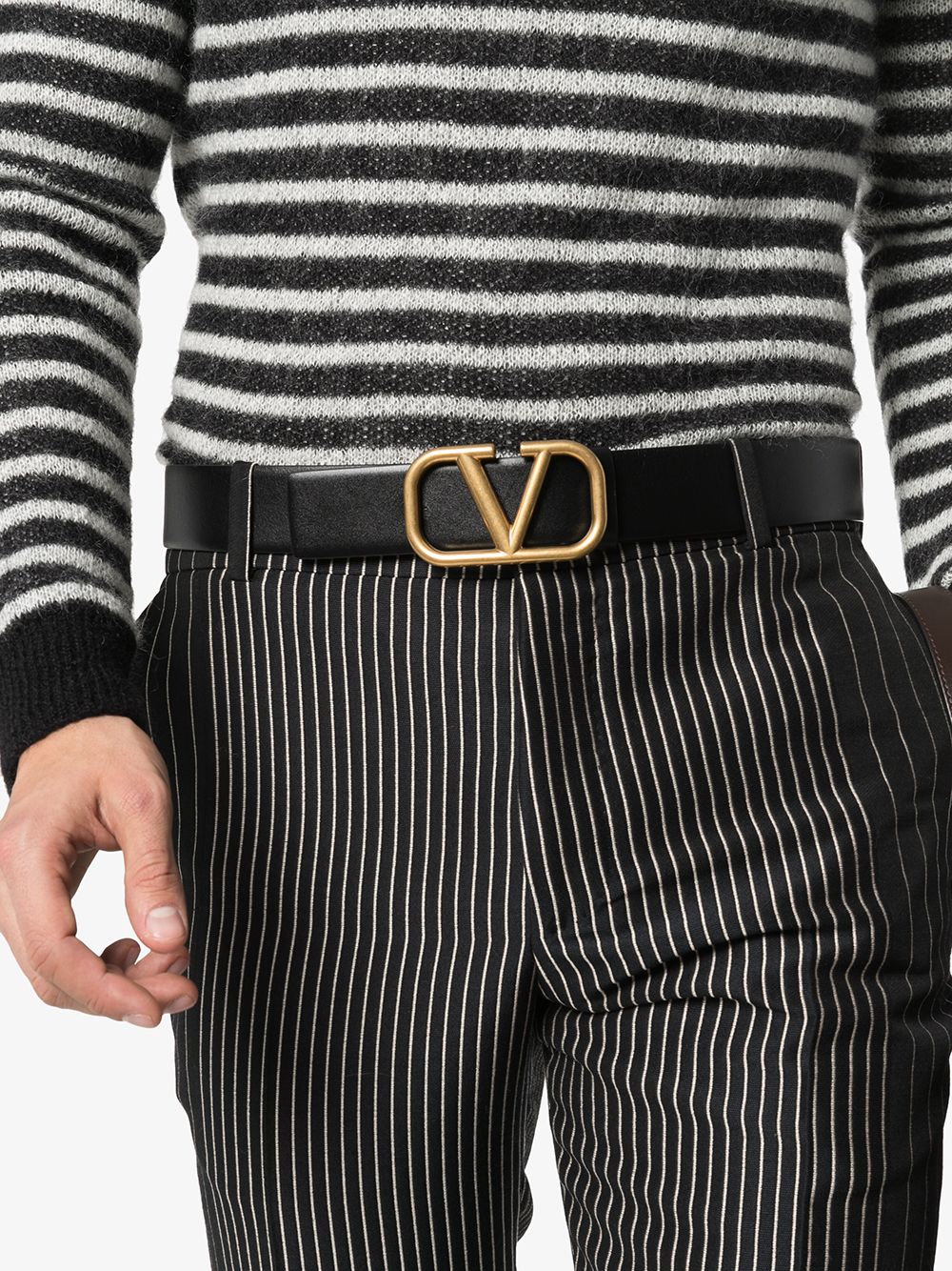 VLogo Signature buckle belt 2Y2T0Q87ECU 0NO VALENTINO GARAVANI 