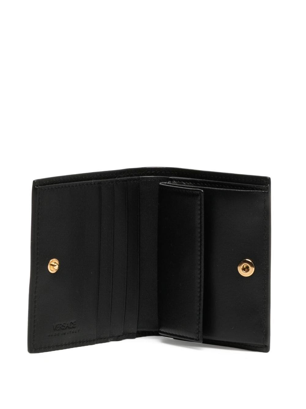 Bi-fold leather wallet from Versace