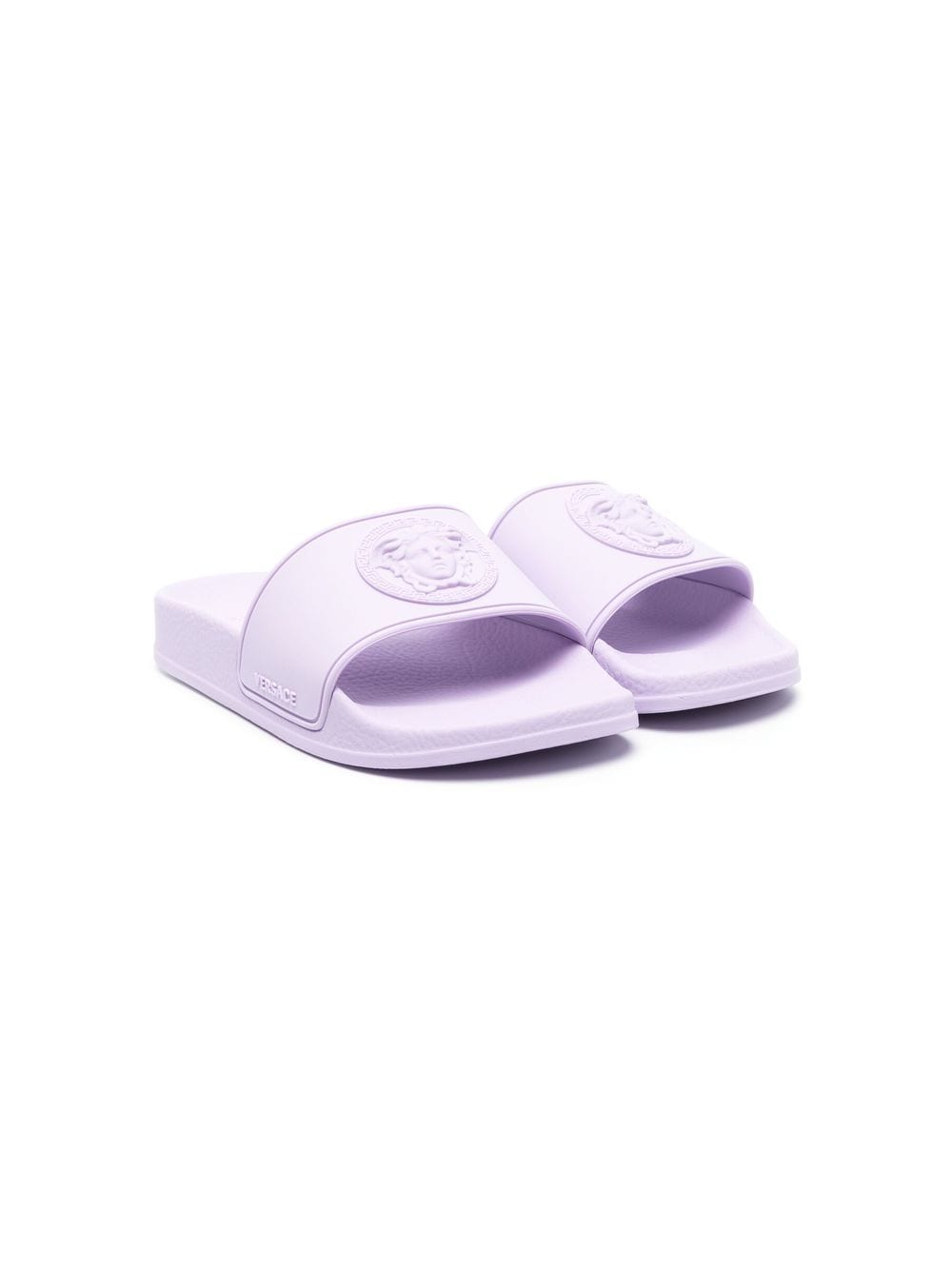 Lilac medusa Head-detail open-toe sandals