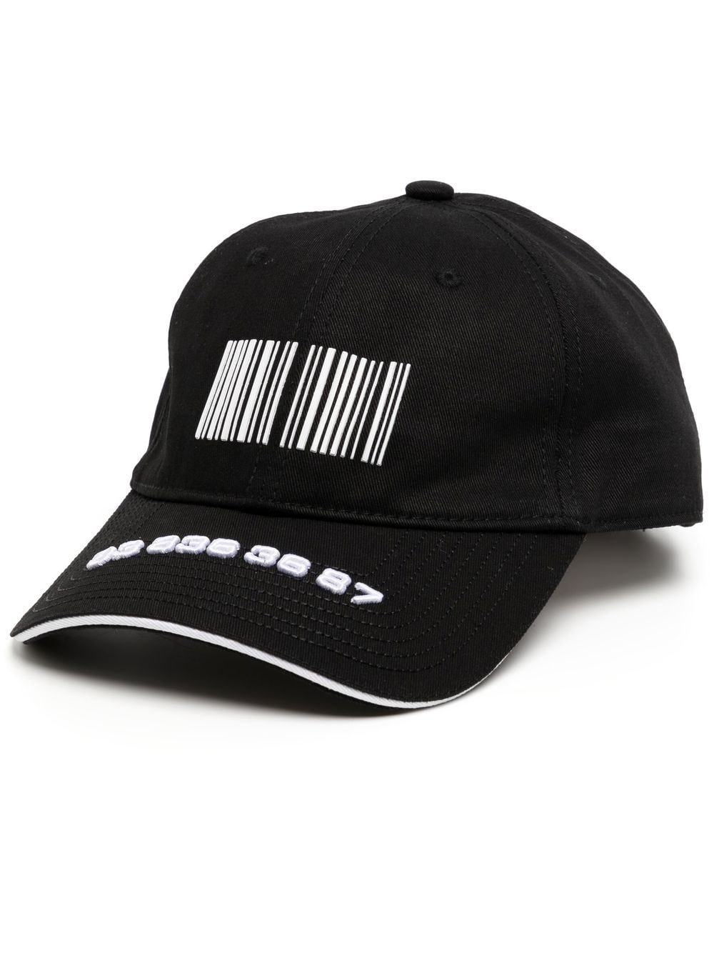 Barcode-print baseball cap
