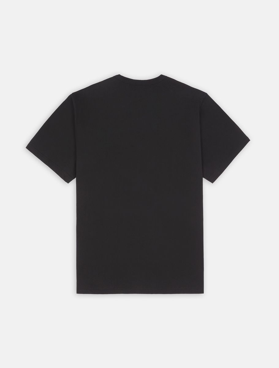 T-shirt porterdale nera a maniche corte con taschino