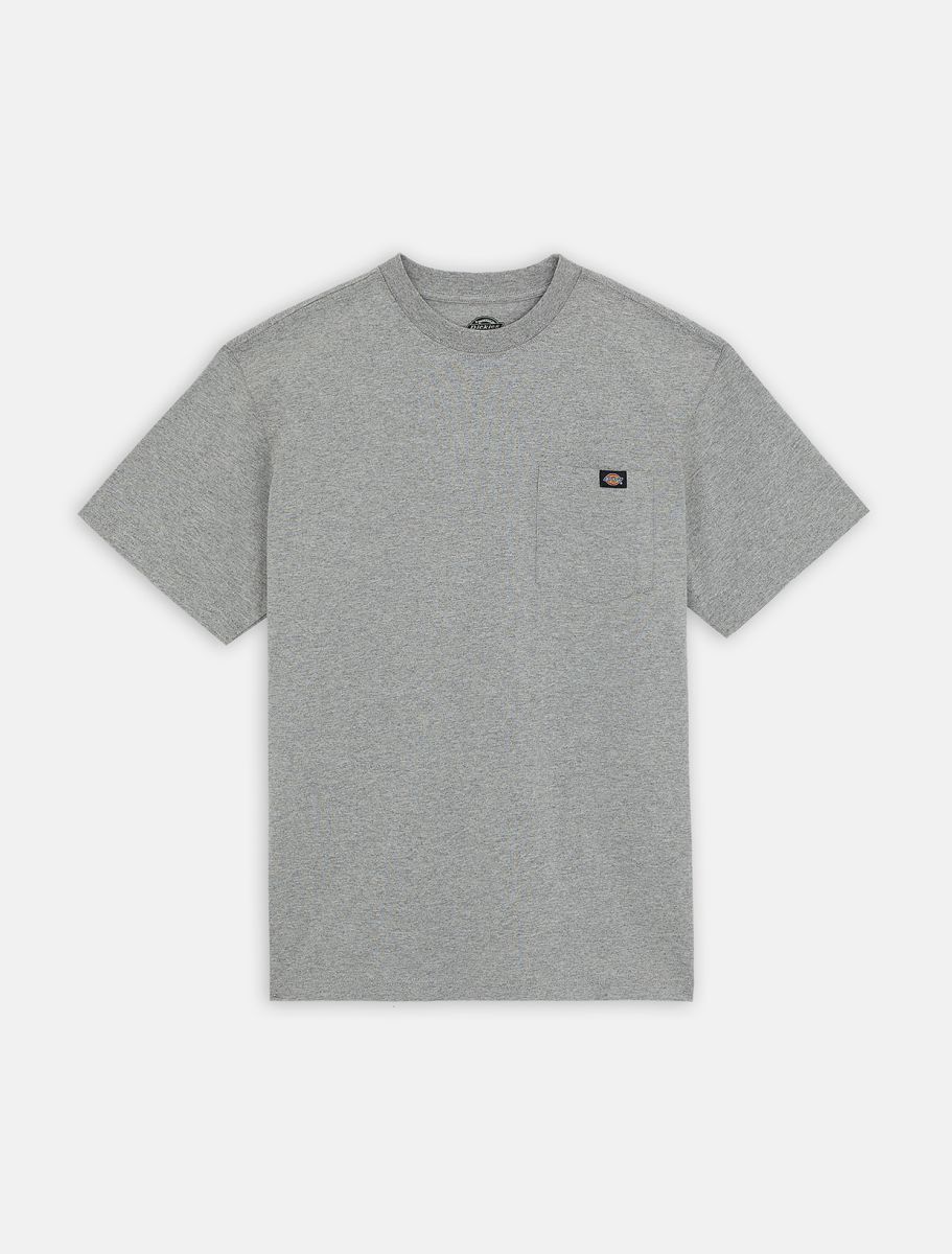 Grey short-sleeved porterdale pocket t-shirt