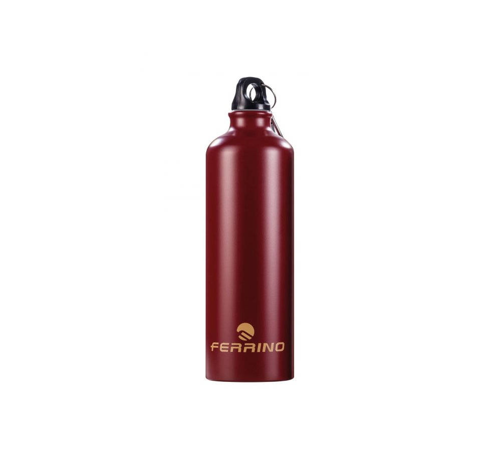Red bottle with contrasting logo