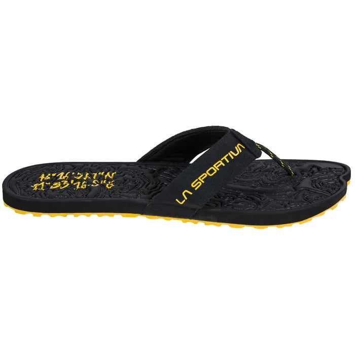Black/yellow Jandal flip flop