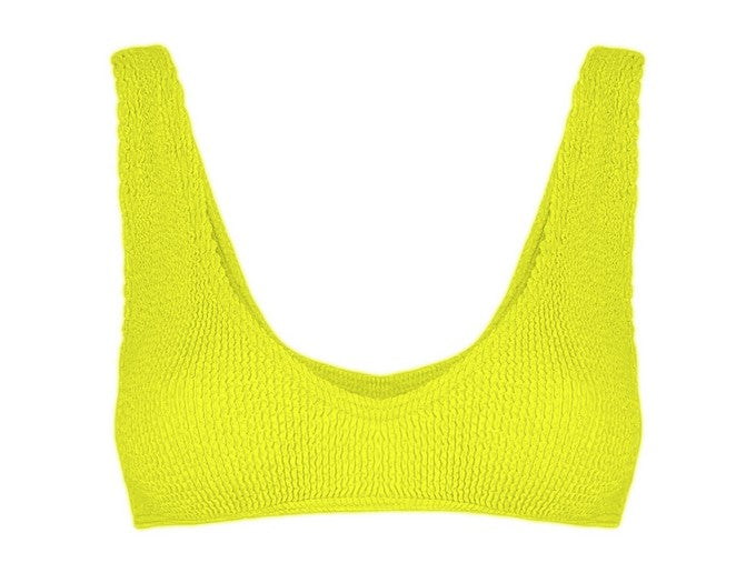 Yellow terrycloth bikini