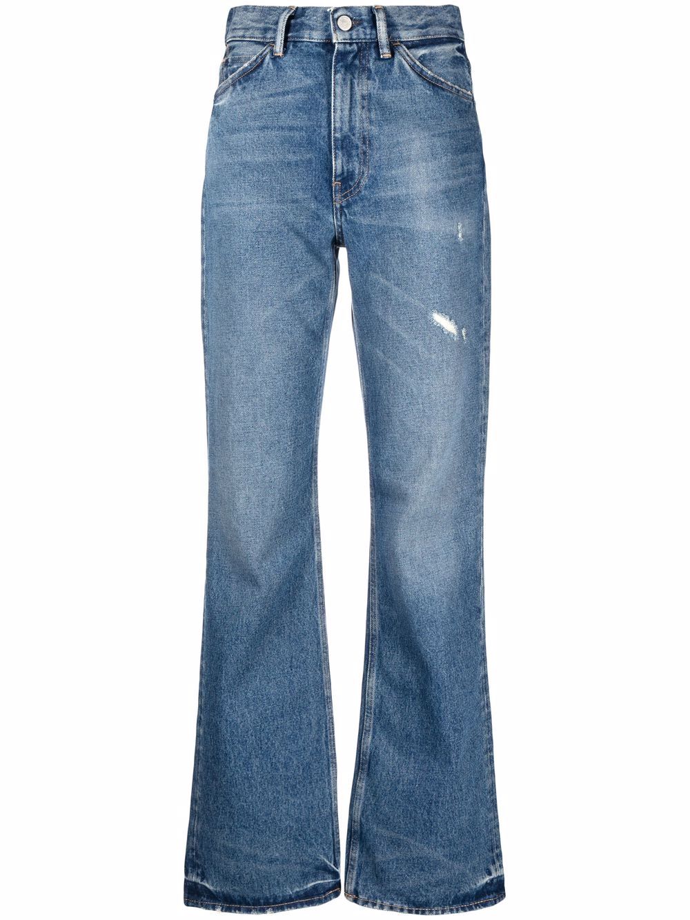 Faded blue organic cotton 1977 regular-fit jeans