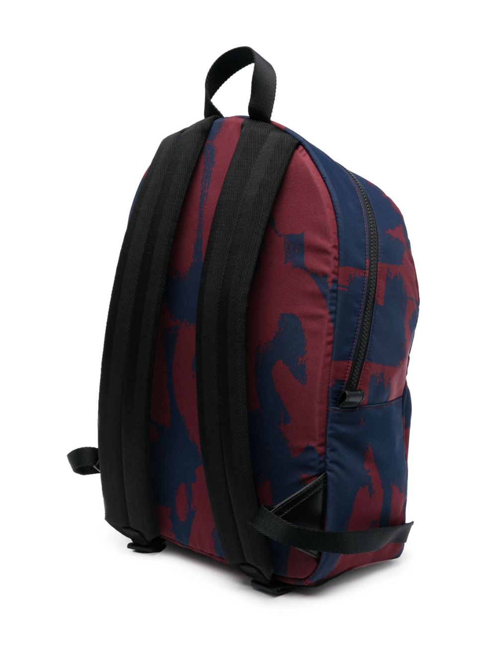 Graffiti logo-print backpack