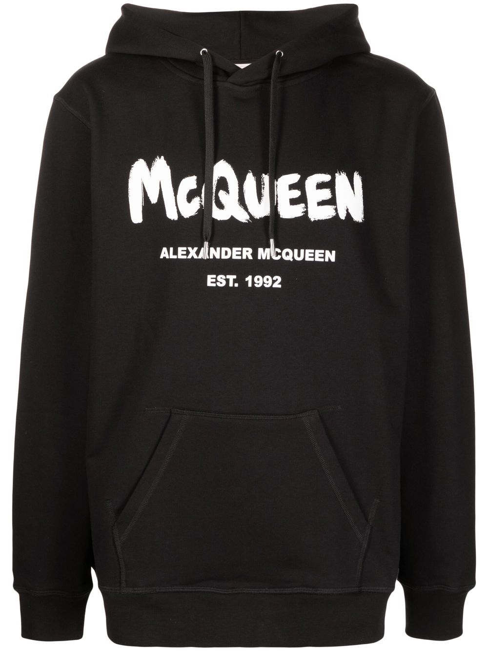 Felpa con cappuccio con logo McQueen Graffiti
