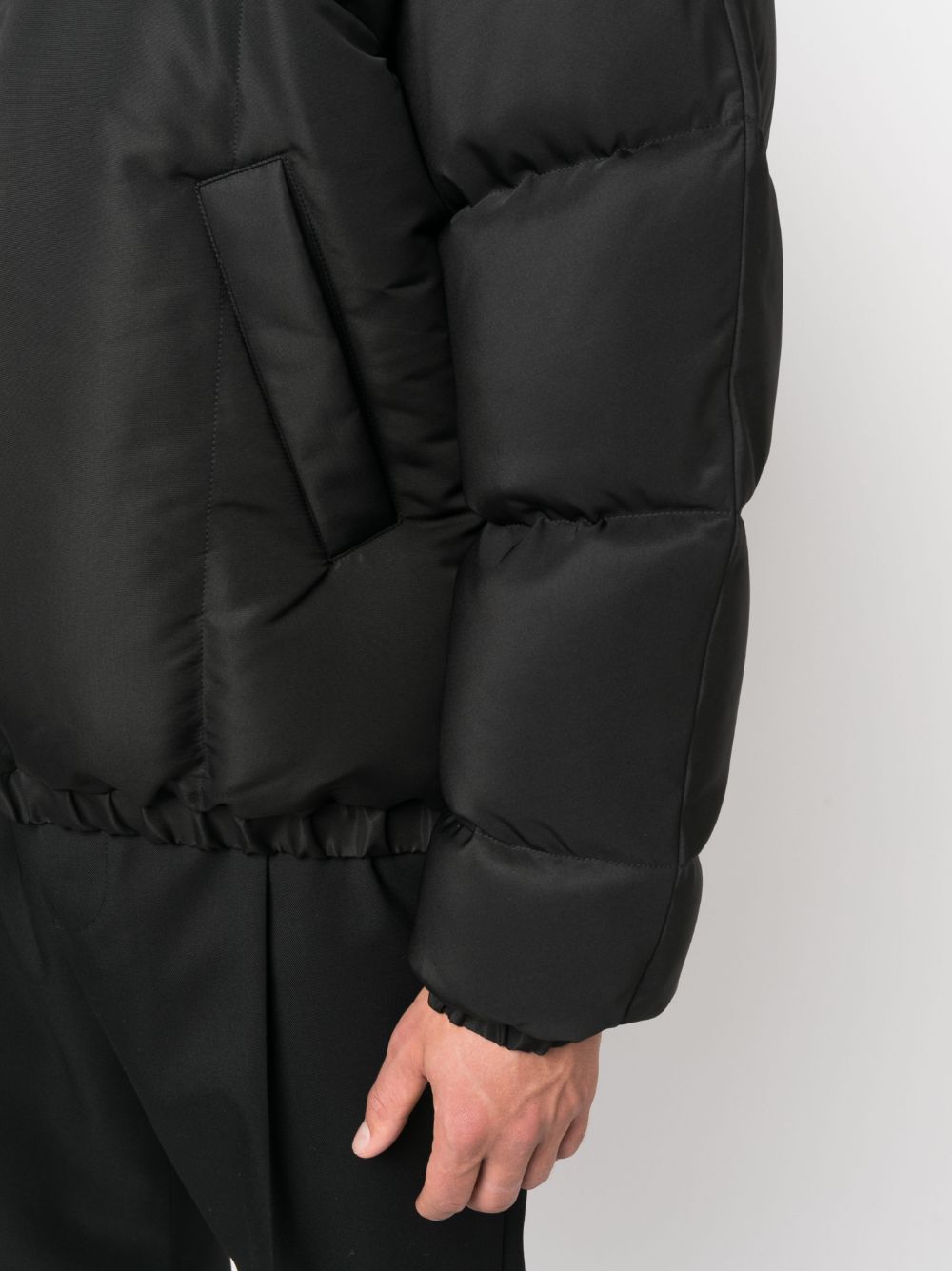 Funnel-neck padded jacket