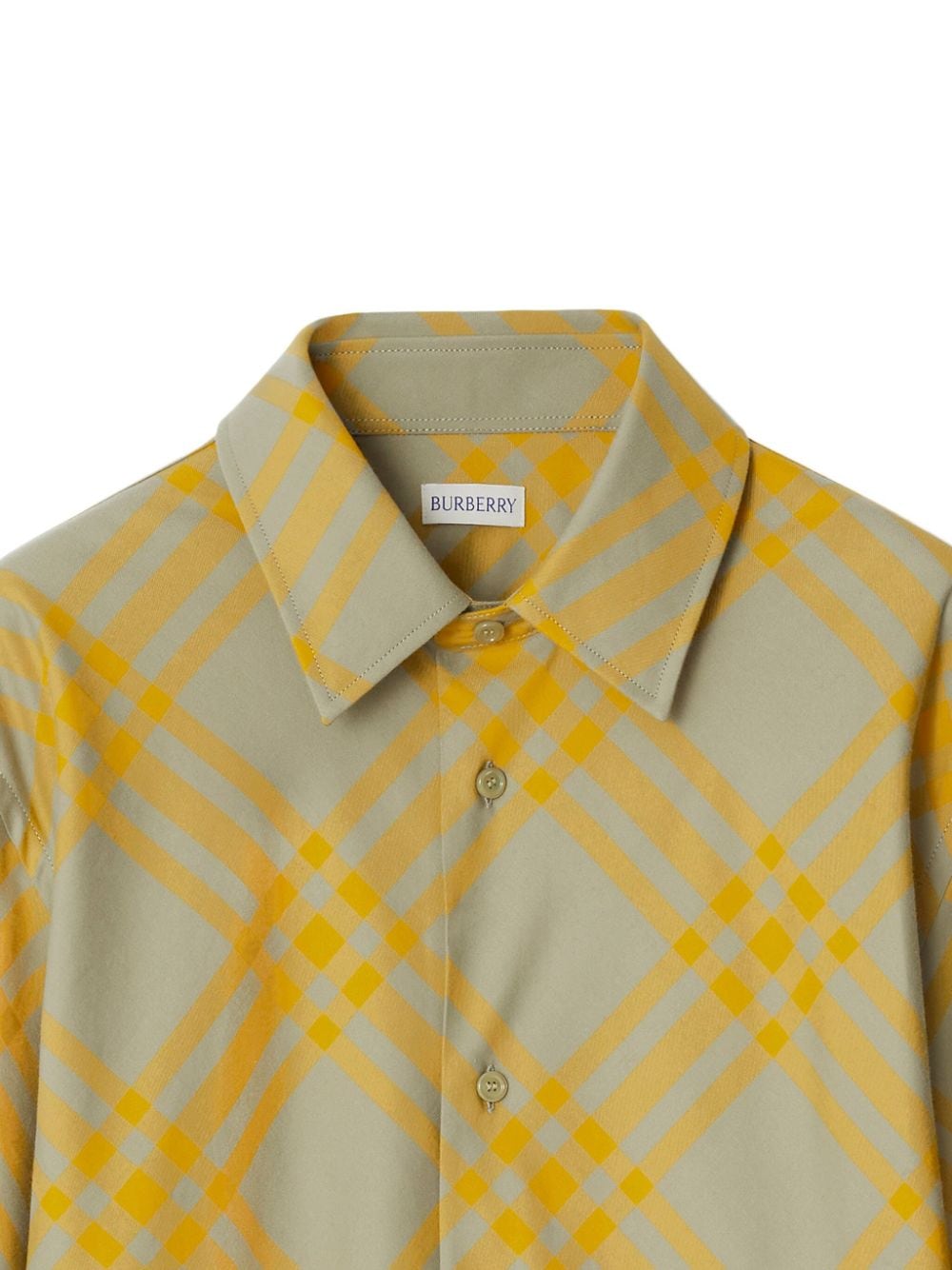 Check-plaid cotton shirt