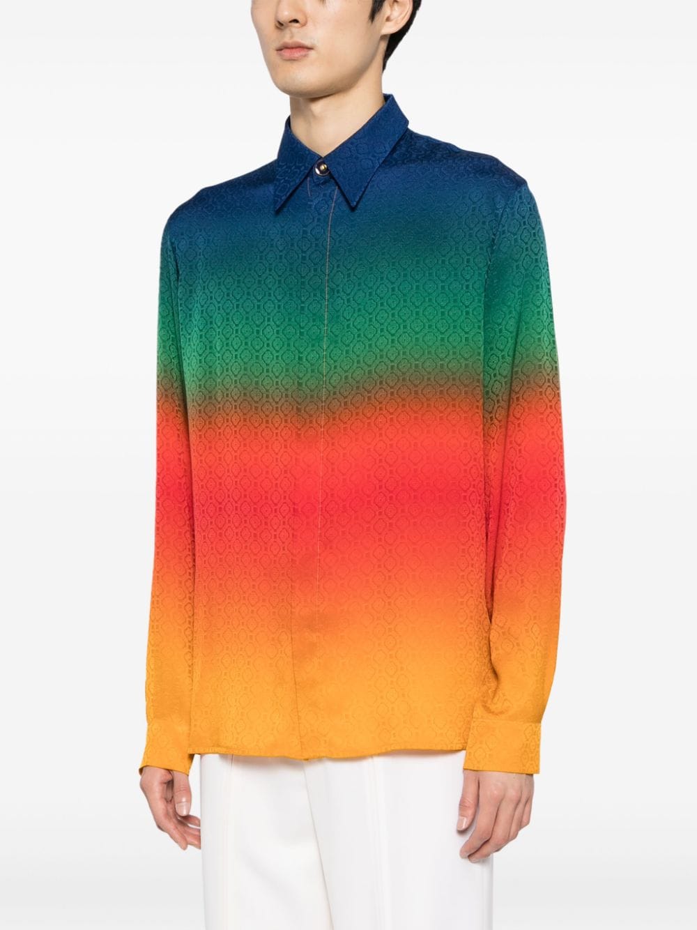 Multicolour silk shirt