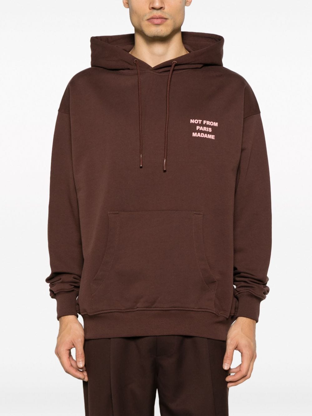 Le Hoodie slogan-print cotton hoodie