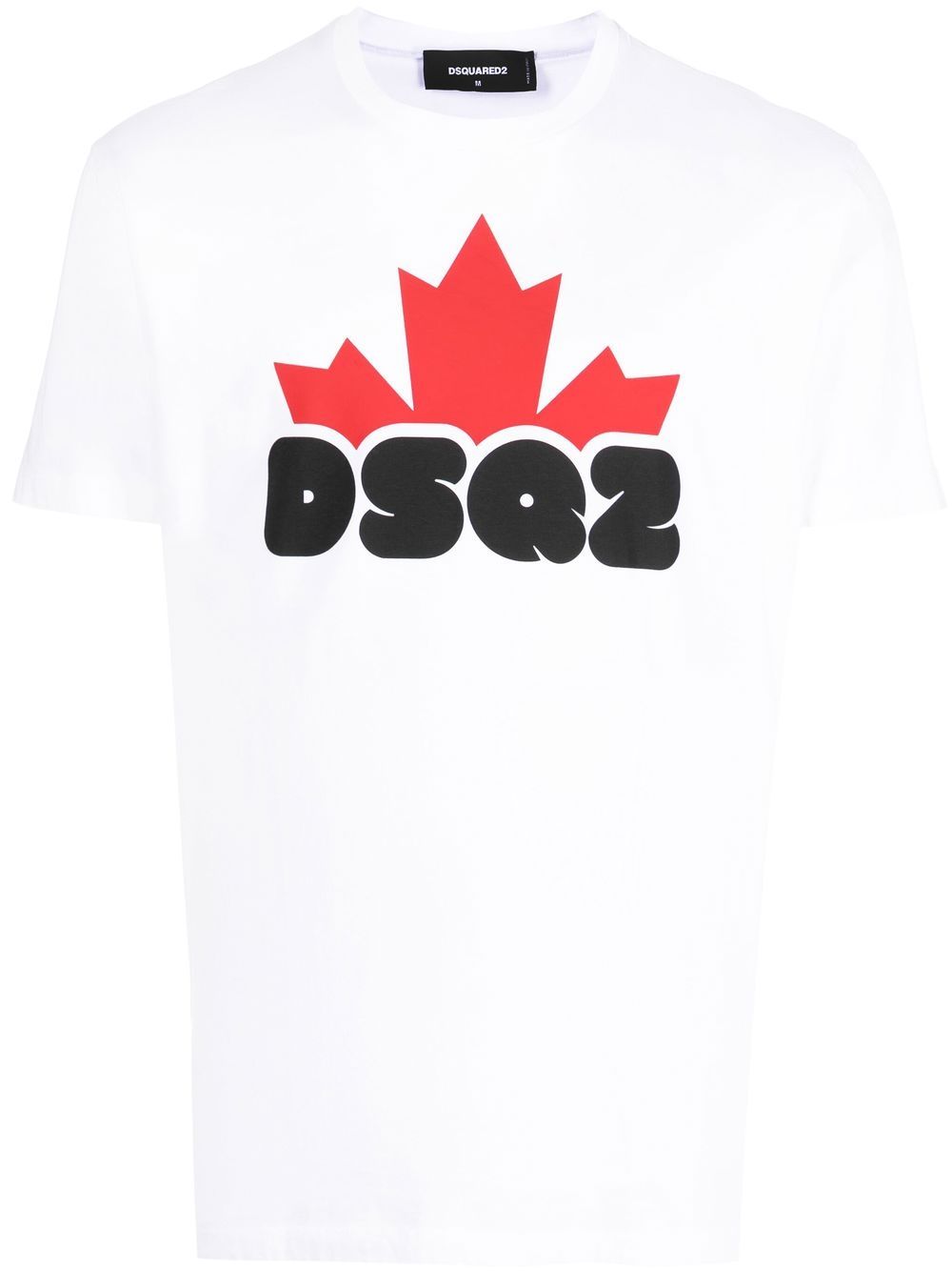T-shirt a maniche corte con stampa DSQ2