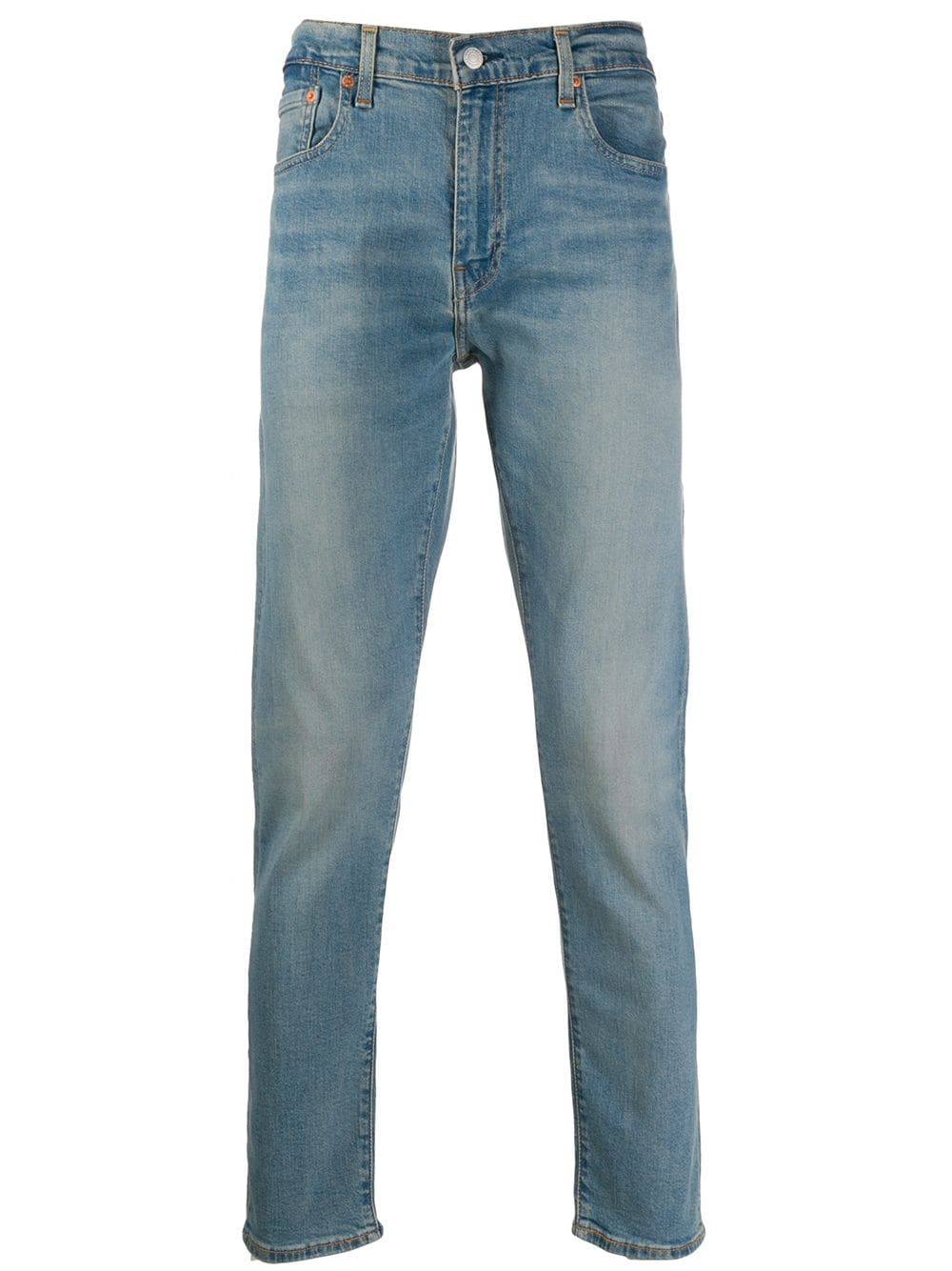 Jeans slim fit in cotone stretch azzurro