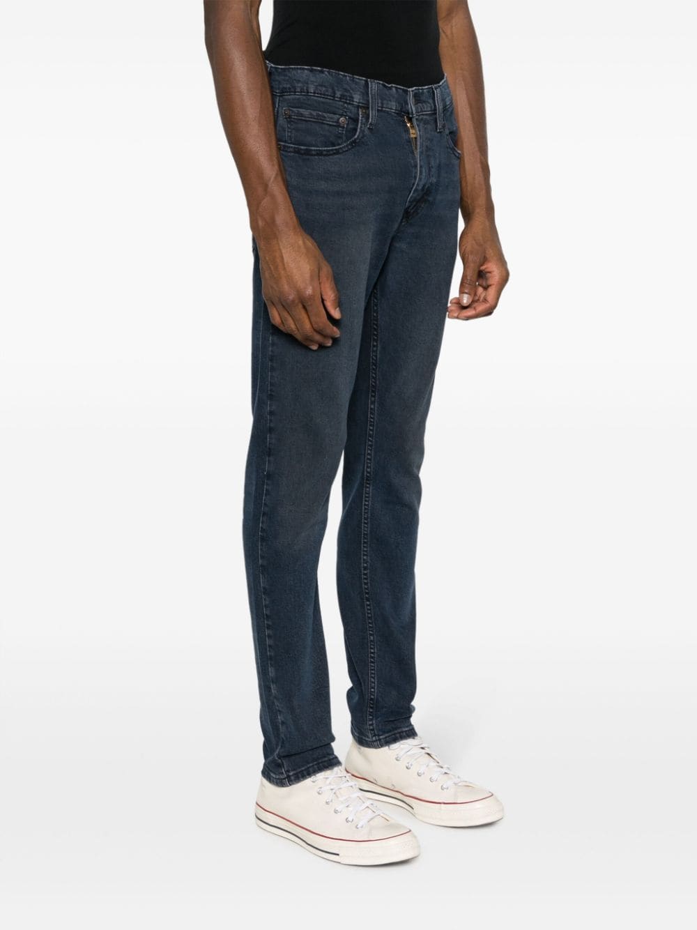Low-rise slim-cut jeans
