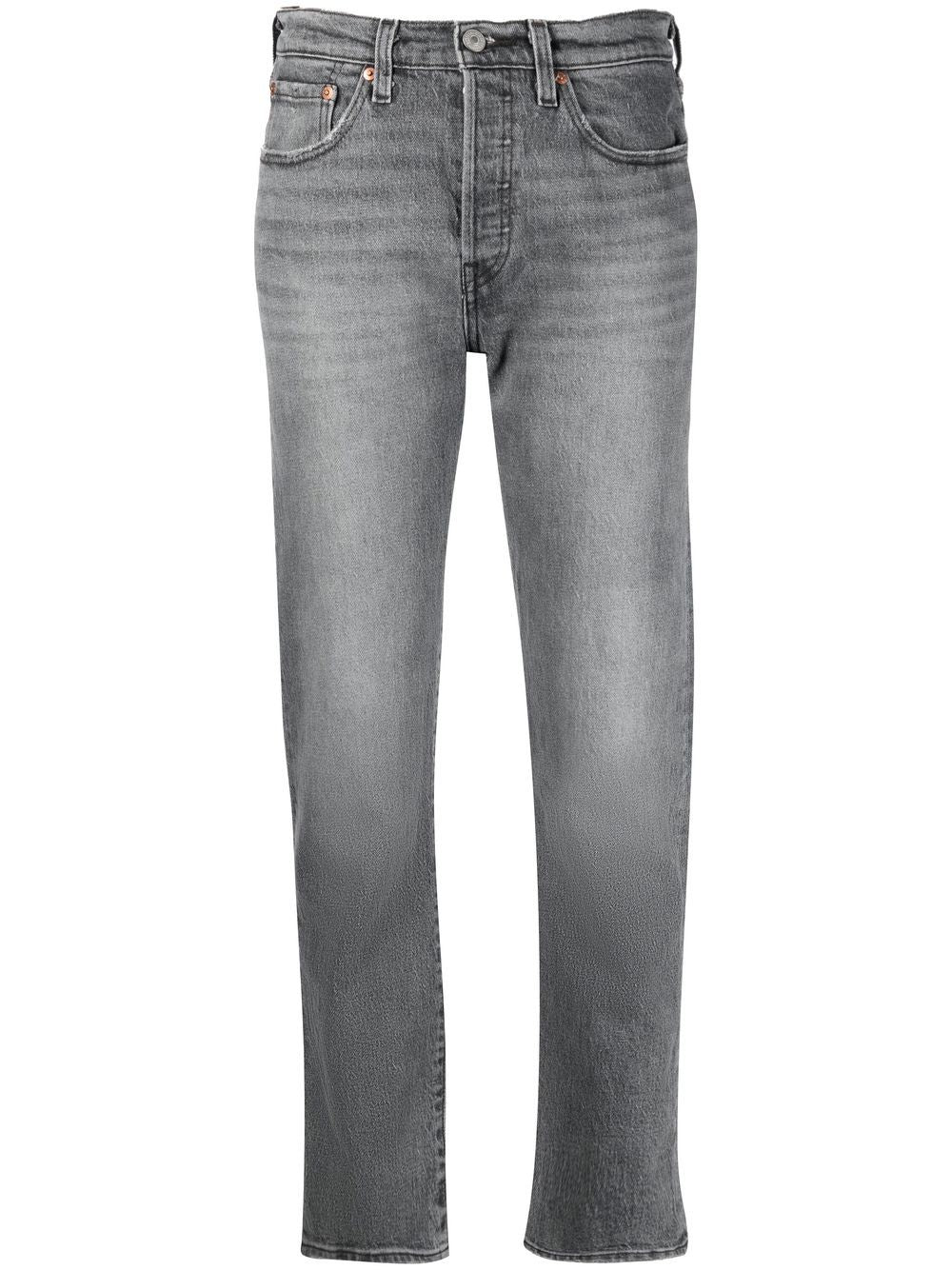 Mid-rise slim-cut jeans