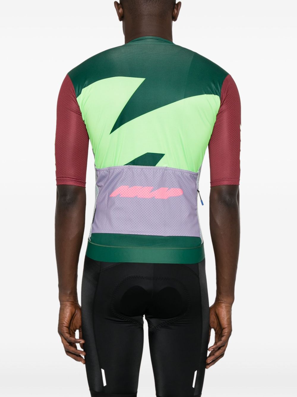 Multicolor strech design cyclyng shirt