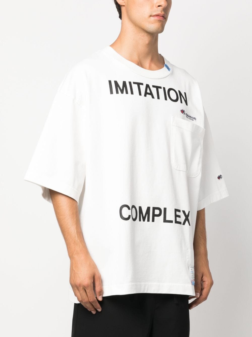 Slogan-print crew-neck T-shirt