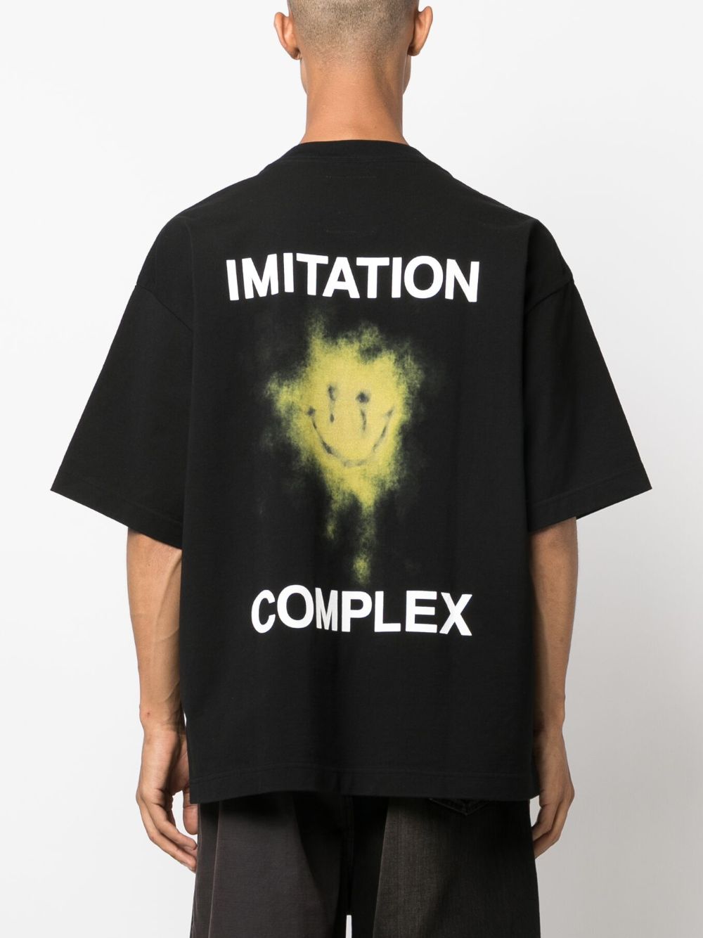 Black Graphic-print cotton T-shirt