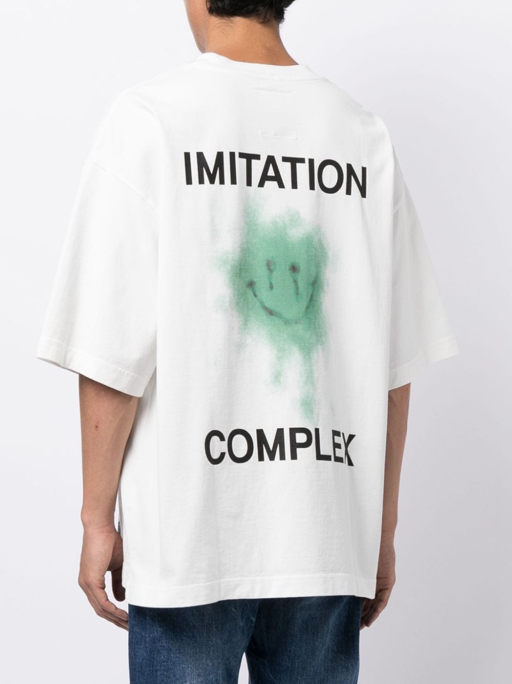 White Graphic-print cotton T-shirt