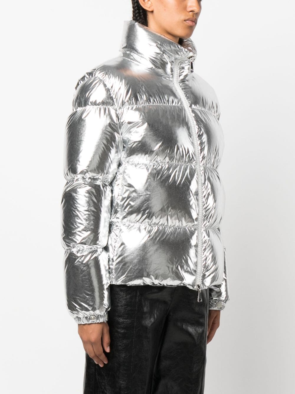 Meuse metallic-finish padded puff jacket