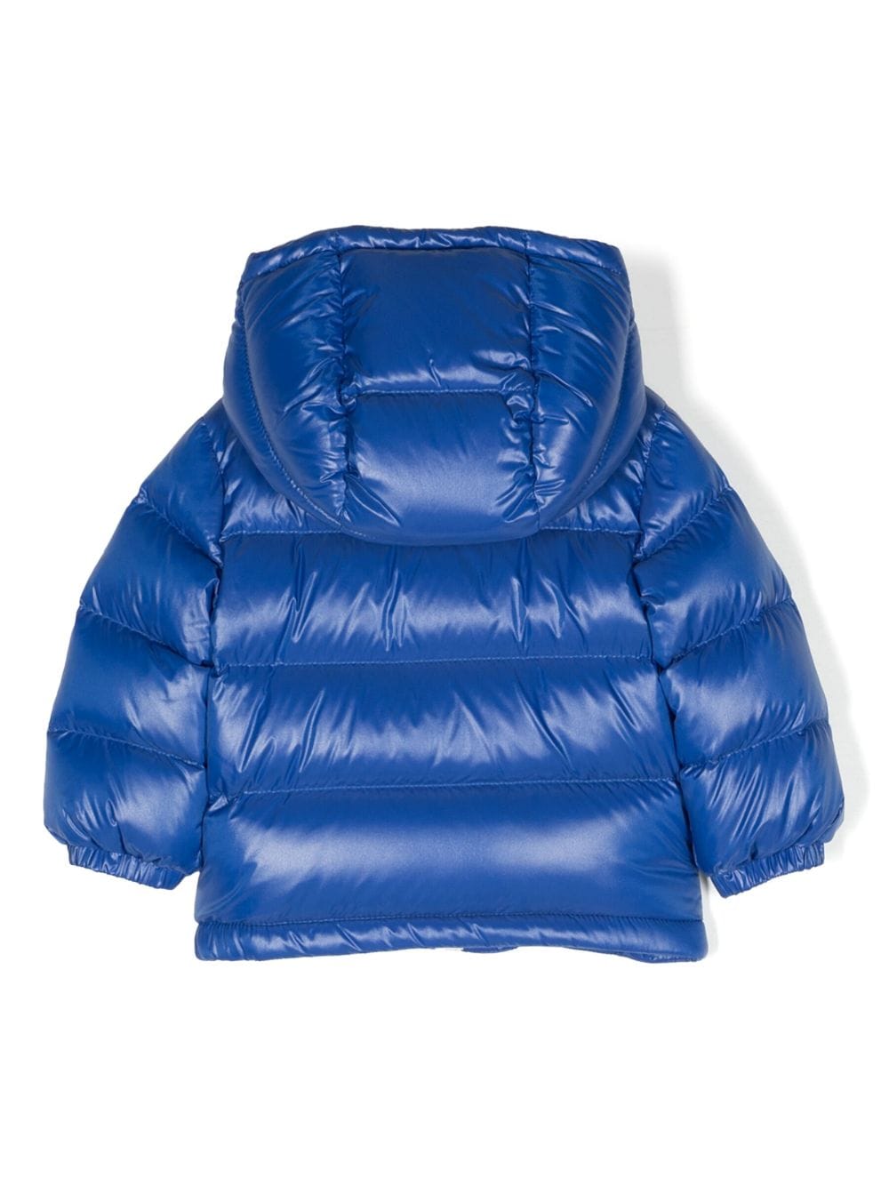 Arslan blue padded hooded jacket