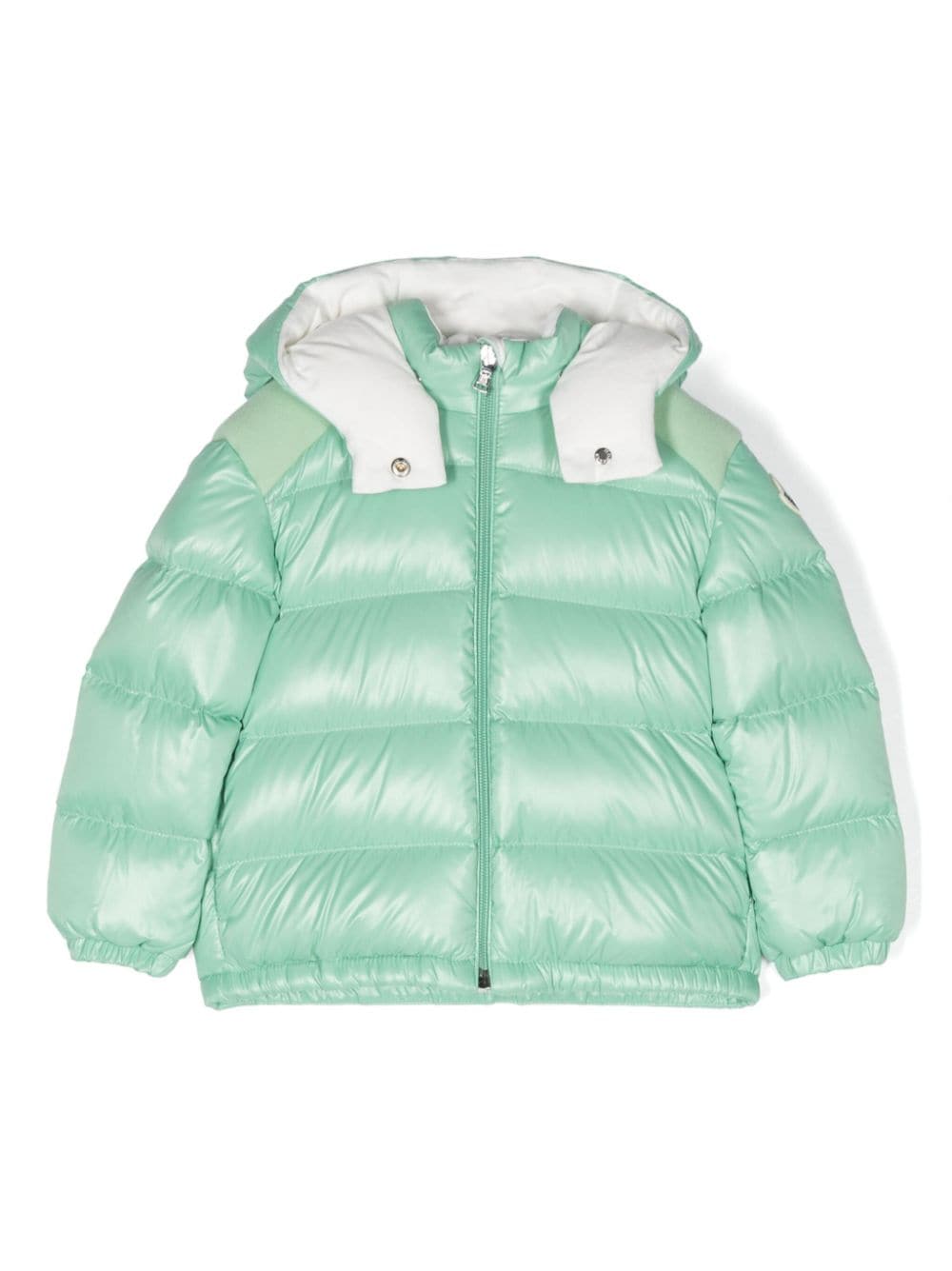 Zip-up shimmer padded jacket