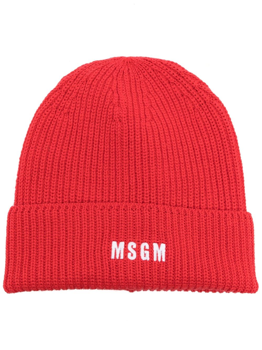 Logo-embroidered knitted beanie